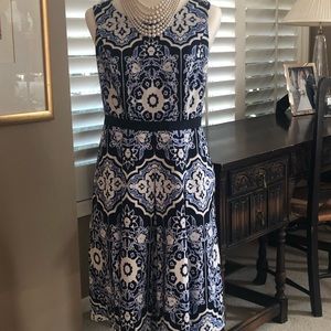 Talbots blue dress